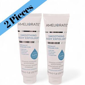 2X Ameliorate Smoothing Body Exfoliant Body Scrub 50ml Lot of 2 Alpha Hydroxy